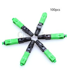 100pcs SC APC Fast Connector Embedded Connector FTTH Cold Fiber Fast Connector picture