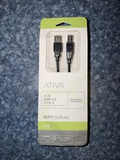 For HP CANON DELL BROTHER PRINTER CABLE CORD USB 2.0 A-B 10FT NEW HOT 4,000+SOLD picture