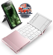 Teclado Bluetooth Plegable con Teclado Numerico Inalambrico Portatil, Rosa, NEW. picture
