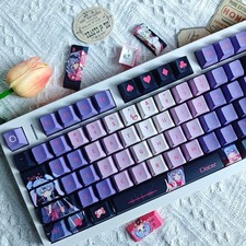 Bunny Hatsune Miku Keycap Set PBT 132 Keys Custom Keycaps for MX Keyboard picture