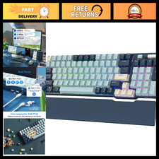 RGB Wireless Mechanical Gaming Keyboard with Wrist Rest - Compact & Customizable picture