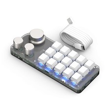 Custom Knob Keyboard Office Mini Quick Mechanical Hot Swap Keyboard LED RGBLight picture