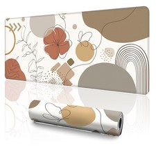 XL Boho Pad (35.4 x 15.7 Inch), Extra Large Abstract Desk Mat for Desktop, Mi... picture