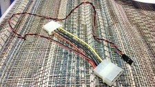 4-pin Molex Peripheral Power Connector Extension Cable and 2pin Case LED Adapter picture