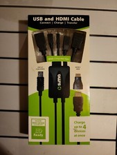 Sima SUO-1080P USB Multi Cable with HDMI - Black - HDMI USB Transfer Charge picture