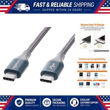 Amazon Basics USB-C to USB-C Cable 10 ft 60W Fast Charging Nylon Braided picture