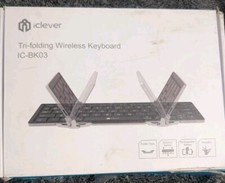 iClever Tri-folding Wireless Keyboard Bluetooth Multi Device IC-BK03 picture