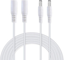 Cable  2 Pack Power Extension Cable 12Ft 2.1Mm X 5.5Mm Compatible with DC 5V 12V picture