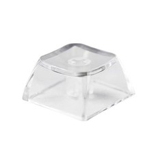 Blank Crystal Transparent Keycaps PC Material 1U XDA Profile Keycap for MX sw... picture