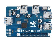 Waveshare USB 3.2 Gen1 expansion board Raspberry Pi HUB HAT driver-free 4-port picture