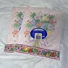 2 New Sonburn II Vintage Designer Papers Bouquet Floral 8.5