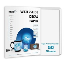 Koala Waterslide Decal Paper Inkjet White  50 Sheets Water Slide Transfer Paper picture