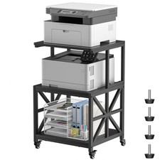 Printer Stand with Lockable Wheels, Heavy Duty Printer Table picture