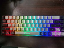 Geodmaer Black Grey Backlit 65% Wireless Gaming Keyboard  picture