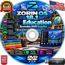 Zorin OS 18.1 Education Bootable DVD Installer | UEFI/Legacy | 64-Bit | SHA256 picture