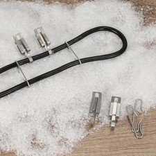 50PCS Heat Cable Clips and Spacers Kit for Roof and Gutter De-Icing - Cable F... picture