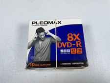 Samsung Pleomax DVD-R 8x 120 Min 4.7 GB Disc 10 pack with Jewel Cases NEW picture