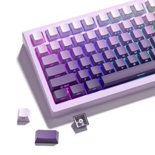 PBT keycapsDouble Shot keycaps 75 PercentCherry Profile Keyboard keycapGradient picture