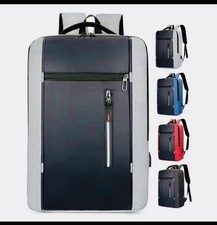  Polyester Laptop Backpack Fits 15 in Solid Gray/Black picture