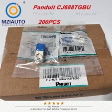 200PCS For Panduit CJ688TGBU GigaTX Cat6 MiniCom RJ45 Network Jack Module Blue picture