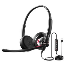 Wired Headset With Noise Canceling Mic & In-line Control, Business Headset With picture