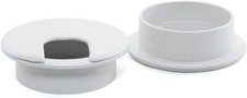 Effortless Cable Management - 2PCS 2-Inch Desk Grommet Covers in White picture