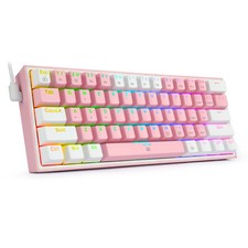 Redragon K617 RGB Backlit USB 61 Keys Mini Mechanical Gaming Keyboard Red Switch picture