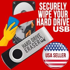 Hard Drive Eraser Disk Wiper Stop Identity Theft Delete Wipe Erase Data New USB picture
