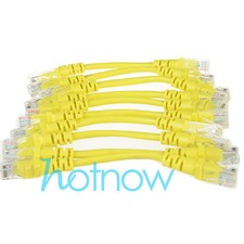 Lot 10 cables/ 2inch 6cm 568B CAT5E UTP Ethernet RJ45 Patch Cable Network Cable picture