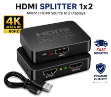 HDMI Splitter 1 In 2 Out 4K HDMI Splitter 1 To 2 Amplifier For Full HD 1080P 3 D picture