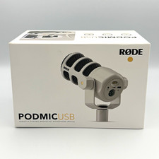 RODE PodMic USB White Dynamic Cardioid Microphone, USB/XLR, Pop Filter picture