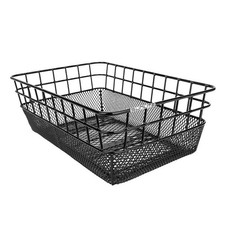 Sunlite Rack Top Wire Mesh Basket Black 15x10.25x5in. Steel w/ Mounting Hardware picture