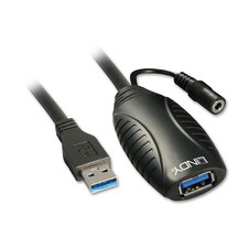 LINDY 43156 10m USB 3.0 Active Extension Cable,Black picture