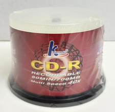 50 Pack CD-R Discs Recordable K Hypermedia Media 700MB 48X Speed 80min New picture