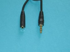 Lot 5 Pcs  80cm 2.5' 3.5mm TRRS 4 pole 3ring AV male to female extension cable picture
