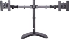 Monmount 6460B-ECO Free-Standing Dual Monitor Desk Stand - Holds Up To 24