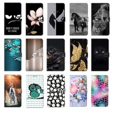 Cat Lion Flower Card Wallet Cover Case For S22 S20 S21 Ultra S20 FE S21 FE picture
