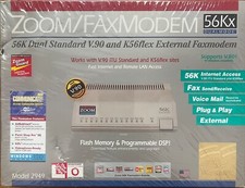 Zoom/FaxModem Model 2949 V.90/56K Supports V.80 Plug & Play Factory New Unopened picture