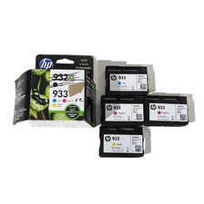Genuine HP 933 Tri-Color Ink Cartridges CMY N9H56FN EXTRA MAGENTA (Open Pack) picture