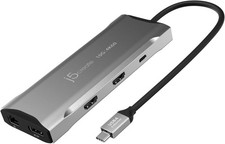 j5create USB C 4K Triple Display Hub - HDMI x2, DP, 2 USB-A Space Gray  picture