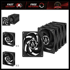 80mm Case Fan 5 Pack - Quiet, Pressure-Optimized, High Speed 3000 RPM, PC picture
