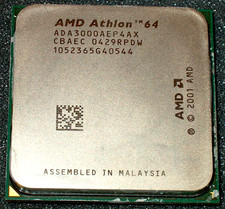 AMD ATHLON 64 3000+  2.0 GHZ  PROCESSOR, ADA3000AEP4AX,  SOCKET 754, US SELLER picture