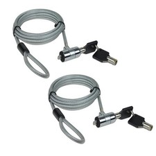 AOMGD 2Pcs 6 feet Laptop Lock Notebook Security Cable Lock picture