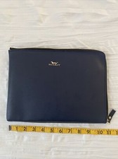 Scout Zip File Tech Case NWOT Navy Blue/pale Blue picture