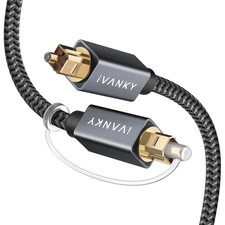 Optical Audio Cable 10ft Toslink Fiber Optic Digital Audio S/PDIF 24K Gold picture