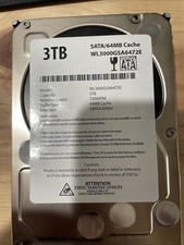 WL 3TB 64MB Cache 7200RPM SATA 6.0Gb/s 3.5