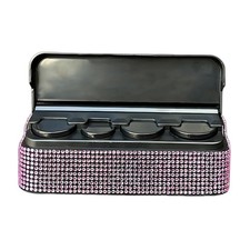 Pink Bling Crystal Rhinestone Car Coin Change Holder Sorter Storage Box Rack picture