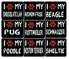 I LOVE MY DOG Decorative Mouse Pad Art Print Pet Paw 9.24x7.75 1/4in or 1/8in picture