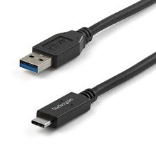 StarTech 3ft/1m USB-A to USB-C Cable, USB 10Gbps, 3A, Charge and Sync picture