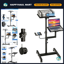 Adjustable Height Projector Stand, 2-Shelf Laptop Tripod for Home & Office Use picture
